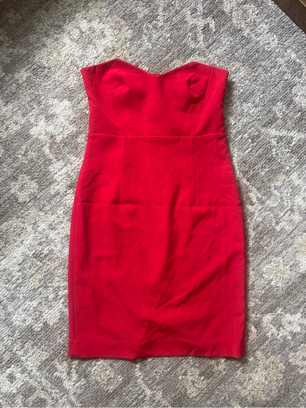 Strapless Red French Connection Dress